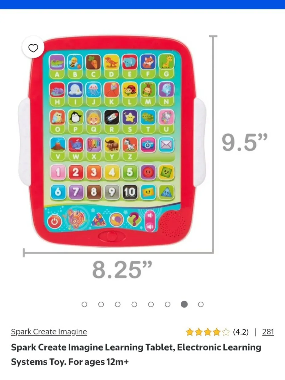 Spark Learning tablet 12mo+